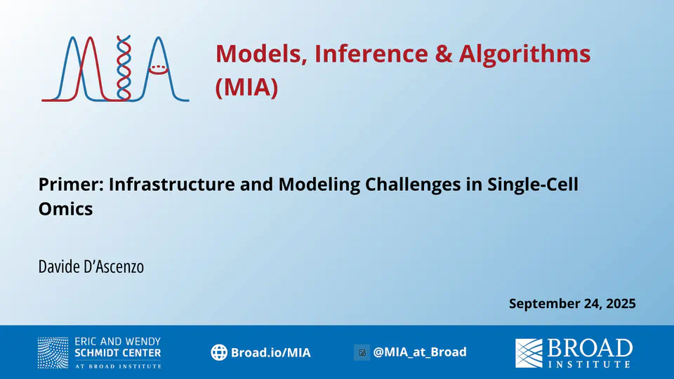 Infrastructure and modeling challenges in single-cell omics